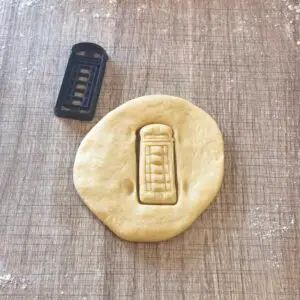 Britische Telefonzelle Ausstecher