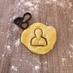 Arzt Ausstecher | Keksform Arztfigur mit Stethoskop – Medizinische Bäckerei-Deko