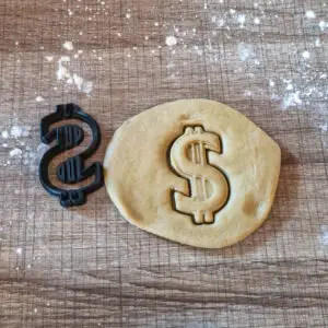 Dollarzeichen Ausstecher | Dollar-Symbol Keksform für Finanz- und Partymotive