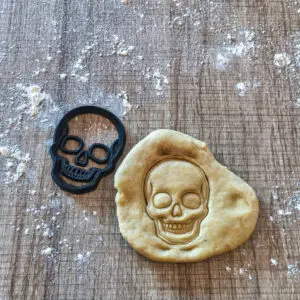 Totenkopf Ausstecher | Schädel Keksform für Halloween & Gothic-Backen