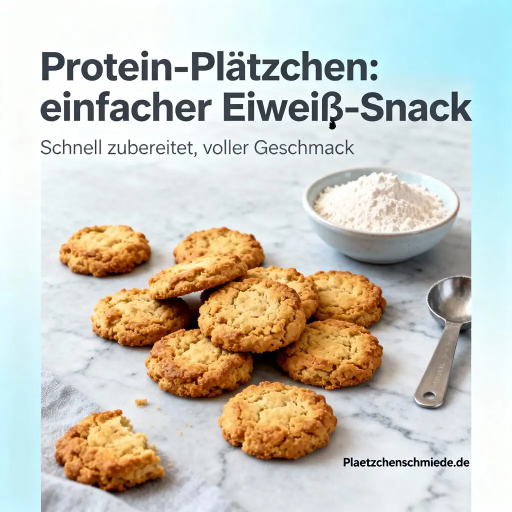 Protein-Plätzchen: einfacher Eiweiß-Snack
