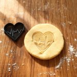 Herz mit Herzschlag Ausstecher
