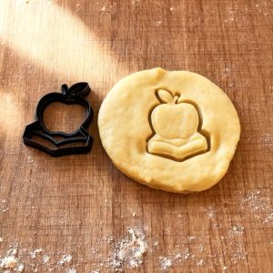 Apfel auf Büchern Ausstecher