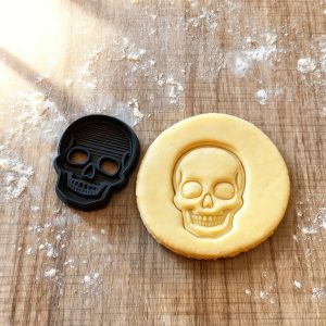 Totenkopf Ausstecher | Schädel Keksform für Halloween & Gothic-Backen