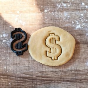 Dollarzeichen Ausstecher | Dollar-Symbol Keksform für Finanz- und Partymotive