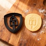 Cybersecurity Shield-Ausstecher