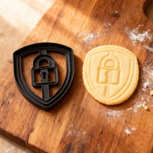 Cybersecurity Shield-Ausstecher
