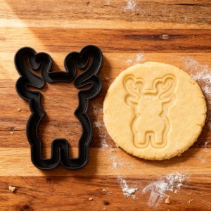 Baby Rentier Ausstecher | Niedliche Keksform für Weihnachtsplätzchen